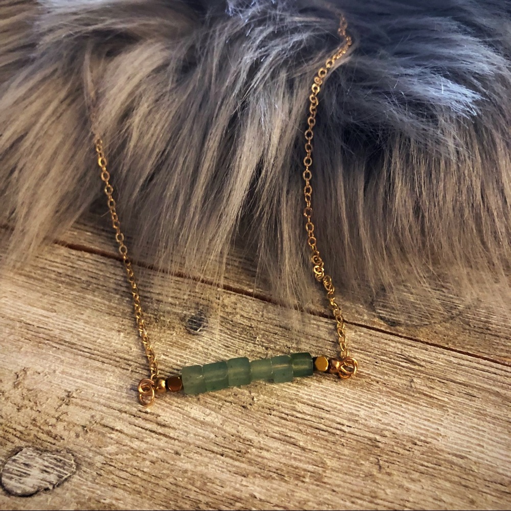 Natural stone necklace